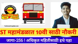 अप्रेंटीस ST महामंडळात 10वी पास उमेदवारला नौकरीची संधी |MSRTC Bharti 2024 Dhule 